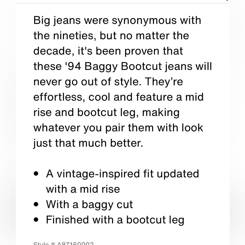 Levi’s 94 baggy bootcut jeans - Picture 3 of 12